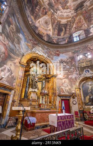 Alter à l'église Saint Antoine des Allemands (San Antonio de los Alemanes) intérieur - Madrid, Espagne Banque D'Images