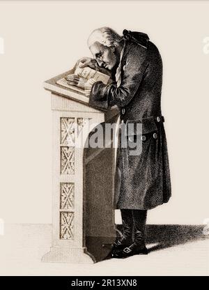 Emmanuel Kant, 1724 - 1804, philosophe allemand des Lumières Banque D'Images