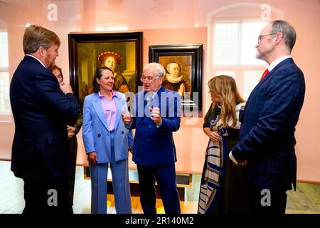 Le roi Willem-Alexandre des pays-Bas au Musée Catharjneconvent d'Utrecht, sur 11 mai 2023, pour ouvrir l'exposition Ode à Anvers. Le secret des maîtres hollandais. Avec plus de quatre-vingts œuvres des XVIe et XVIIe siècles, l'exposition montre la grande influence des peintres flamands sur la peinture hollandaise. Photo: Albert Nieboer/pays-Bas OUT/point de vue OUT Banque D'Images