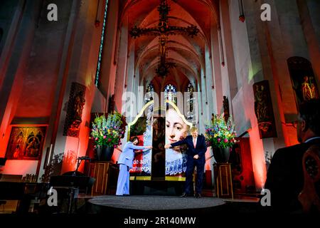 Le roi Willem-Alexandre des pays-Bas au Musée Catharjneconvent d'Utrecht, sur 11 mai 2023, pour ouvrir l'exposition Ode à Anvers. Le secret des maîtres hollandais. Avec plus de quatre-vingts œuvres des XVIe et XVIIe siècles, l'exposition montre la grande influence des peintres flamands sur la peinture hollandaise. Photo: Albert Nieboer/pays-Bas OUT/point de vue OUT Banque D'Images