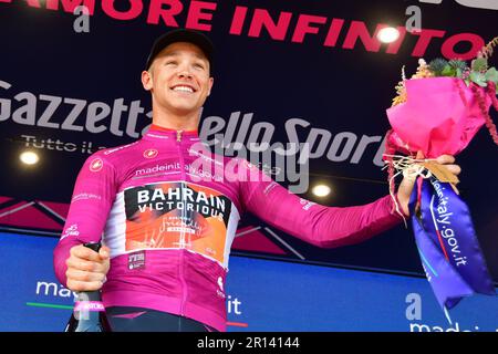 Naples, Italie. 11th mai 2023. Naples, Naples, Italie, 11 mai 2023, Jonathan Milan - Maglia ciclamino en 6 étapes - Napoli - Napoli - Giro d'Italia crédit: Live Media Publishing Group/Alay Live News Banque D'Images