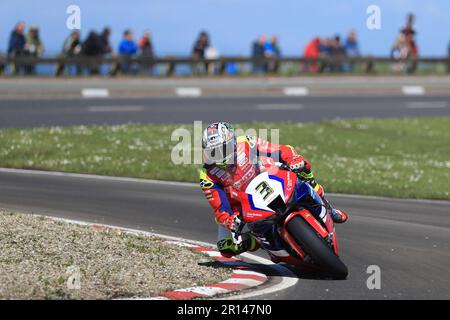 Portrush, Antrim, Irlande du Nord: 11th mai 2023: FonaCAB Nichl OilsNorth West 200, Portrush, Antrim, Irlande du Nord: North West 200 qualification 2023: John McGuinness (Honda - Honda Racing UK) Banque D'Images