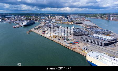 Quai White Star Line dans le port de Southampton, sur la côte de la Manche, dans le sud de l'Angleterre, au Royaume-Uni - c'est là que les passagers sont montés à bord du Ti Banque D'Images