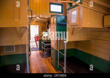 L'intérieur d'un cachoose à la gare historique de Baltimore et Ohio Ellicott City Station (musée) dans la ville d'Ellicott, Maryland, qui est le plus ancien restant Banque D'Images