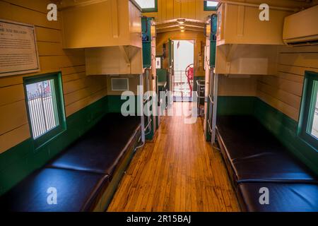 L'intérieur d'un cachoose à la gare historique de Baltimore et Ohio Ellicott City Station (musée) dans la ville d'Ellicott, Maryland, qui est le plus ancien restant Banque D'Images