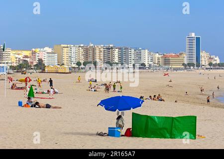 Plage de Figueira da Foz, Beira Litoral, district de Coimbra, Portugal Banque D'Images