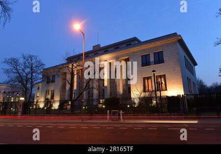 Ambassade Japon, Hiroshimastrasse, Tiergarten, Berlin, Allemagne Banque D'Images