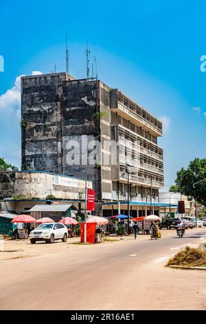 Centre colonial, Kisangani, RD Congo Banque D'Images