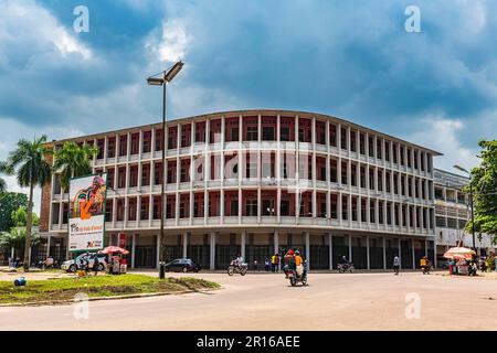 Centre colonial, Kisangani, RD Congo Banque D'Images