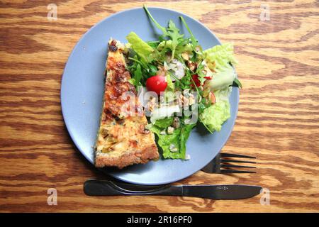 quiche (cuisine française) comme très bon fond de nourriture Banque D'Images