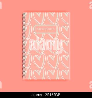 étui pour ordinateur portable en forme de coeur housse pour ordinateur portable en forme de coeur sur couverture housse pour ordinateur portable en spirale minimaliste Banque D'Images