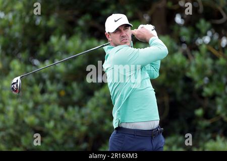 Photo du dossier datée du 14-07-2022 de Brooks Koepka des États-Unis. Koepka a remporté les titres de la PGA aux États-Unis en 2018 et en 2019 dans une série de huit apparitions majeures qui ont produit un total de quatre victoires et une finale de coureurs dans les 2019 Masters. Date de publication : vendredi 12 mai 2023. Banque D'Images