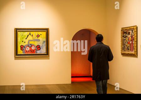 Joan Miro peinture, Kunsthaus, Musée d'Art, Nouveau bâtiment, Zurich, Suisse Banque D'Images