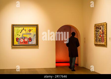 Joan Miro peinture, Kunsthaus, Musée d'Art, Nouveau bâtiment, Zurich, Suisse Banque D'Images