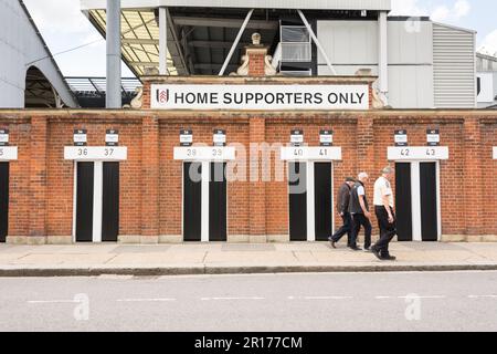 Craven Cottage la maison du club de football de Fulham, Fulham, Stevenage Road, Londres, SW6, Angleterre, Royaume-Uni Banque D'Images