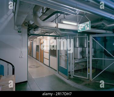 30 avril 1993. Corridor du bâtiment 2 du CERN où Tim Berners Lee a publié le code source du premier navigateur Web et éditeur au monde. À l'origine c Banque D'Images