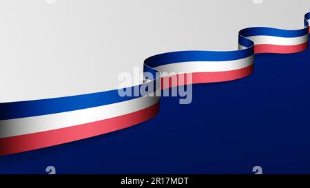 France ruban drapeau arrière-plan. Élément d'impact pour l'utilisation que vous voulez en faire. Illustration de Vecteur