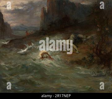La mort d'Orpheus Date: c. 1870 artiste: Henri Léopold Lévy Français, 1840-1904 Banque D'Images