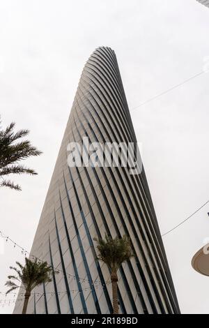 Le complexe Lusail Plaza Towers ou Lusail Plaza est constitué de quatre tours de bureaux sur la Plaza Al sa'ad, commercial Boulevard, Lusail, Qatar. Banque D'Images