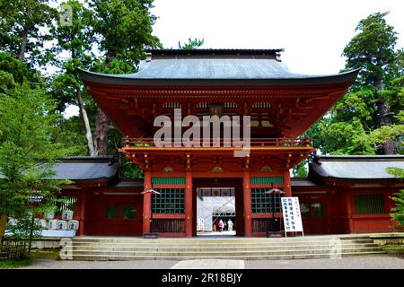 Porte de la tour du sanctuaire de Katori Jingu Banque D'Images