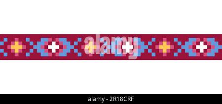 Folk ukrainien, motif ethnique coloré de la frontière, ornement Illustration de Vecteur