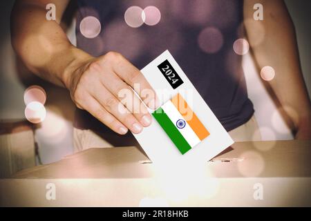 Inde concept de vote politique Banque D'Images