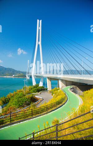 Pont Shimanami Kaido Tatara Banque D'Images