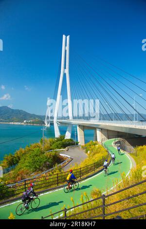 Pont Shimanami Kaido Tatara Banque D'Images