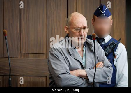 Brugge, Belgique. 05th mai 2023. L'accusé Tom Debaillie photographié lors de la première session de son procès devant la Cour d'assises de Flandre Occidentale, à Bruges, le vendredi 05 mai 2023. Debaillie de Courtrai est accusé du meurtre de son père Frans Debaillie (90) en avril 2020 à Courtrai. BELGA PHOTO KURT DESPLENTER crédit: Belga News Agency/Alay Live News Banque D'Images
