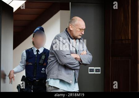 Brugge, Belgique. 05th mai 2023. L'accusé Tom Debaillie photographié lors de la première session de son procès devant la Cour d'assises de Flandre Occidentale, à Bruges, le vendredi 05 mai 2023. Debaillie de Courtrai est accusé du meurtre de son père Frans Debaillie (90) en avril 2020 à Courtrai. BELGA PHOTO KURT DESPLENTER crédit: Belga News Agency/Alay Live News Banque D'Images