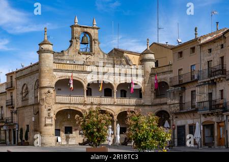 Hôtel de ville 16th siècle à Ciudad Rodrigo petite ville cathédrale dans la province de Salamanque Espagne. Banque D'Images