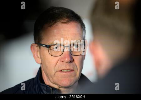 Entraîneur/entraîneur fédéral Alfred GISLASON (GER) handball, tirage au sort pour le Championnat d'Europe 2024, sur 10 mai 2023 à Düsseldorf/Allemagne. Banque D'Images