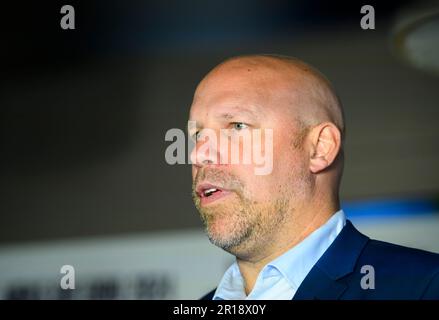 Axel KROMER (DHB, directeur sportif) handball, tirage au sort pour le Championnat d'Europe 2024, sur 10 mai 2023 à Düsseldorf/Allemagne. Banque D'Images