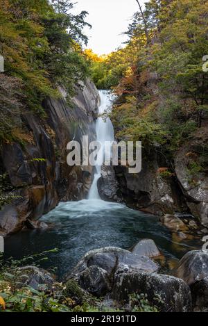 Cascade de Senga ( Sengataki ), Une chute d'eau dans la gorge de Mitake Shosenkyo Banque D'Images