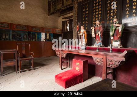 Central Hall (alias Le Corridor) au complexe Lei Lutai. Pingyao. PRC. Chine. Lei Lutai était un banquier pionnier et fondateur de la Rishengchang Financial Exchange. (125) Banque D'Images