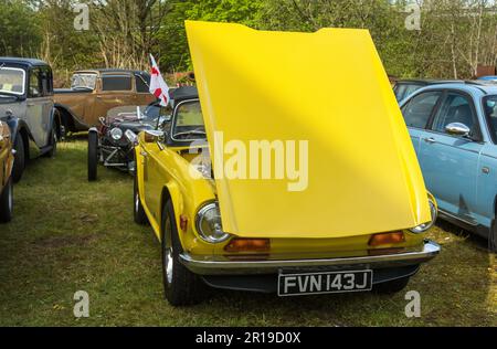 Triomphe TR6. EllenRoad Engine House Classic car Show 2023. Banque D'Images