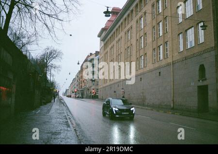 Jour de pluie à Stockholm Banque D'Images