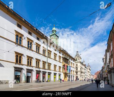 Graz: Maison Landhaus, rue Herrengasse dans la région de Graz, Steiermark, Styrie, Autriche Banque D'Images