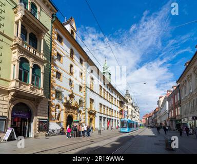 Graz: Maison Landhaus, rue Herrengasse dans la région de Graz, Steiermark, Styrie, Autriche Banque D'Images