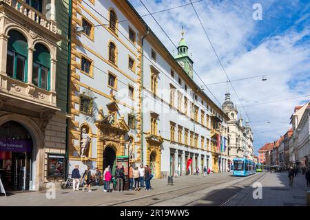 Graz: Maison Landhaus, rue Herrengasse dans la région de Graz, Steiermark, Styrie, Autriche Banque D'Images