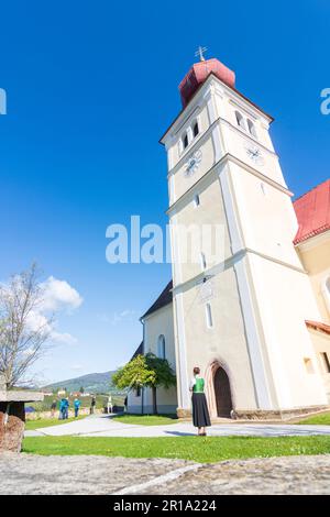 Puch BEI Weiz: église dans le village Puch BEI Weiz dans Steirisches Thermenland - Oststeiermark, Steiermark, Styrie, Autriche Banque D'Images