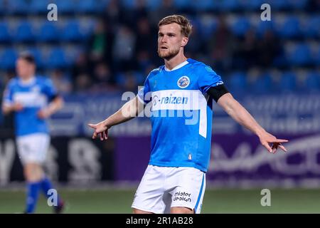 Den Bosch, pays-Bas. 12th mai 2023. DEN Bosch, PAYS-BAS - MAI 12 : Joey Konings du FC Den Bosch entraîne ses coéquipiers lors du match Keuken Kampioen Divie entre le FC Den Bosch et le FC Almere City au Stadion de Vliert on 12 mai 2023 à Den Bosch, pays-Bas (photo de Ben gal/ Orange Pictures) crédit : Orange pics BV/Alay Live News Banque D'Images