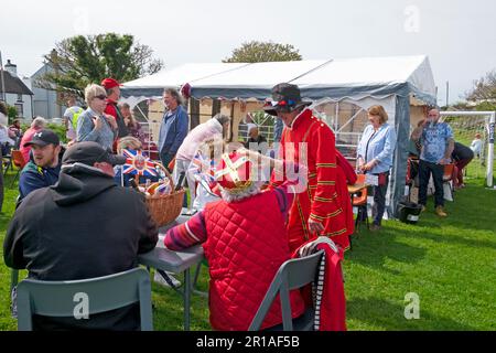Marloes village fete King Charles III fête du couronnement Pembrokeshire pays de Galles Royaume-Uni Grande-Bretagne le 7 mai 2023 KATHY DEWITT Banque D'Images