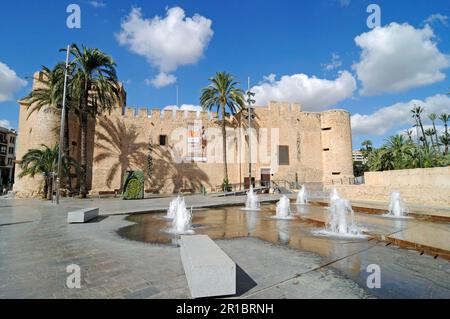 Musée historique et archéologique, palais de ville mauresque, Elche, Province d'Alicante, Espagne Banque D'Images