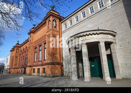 Old Hamburger Kunsthalle, Hubertus-Wald-Forum et New Hamburger Kunsthalle Galerie der Gegenwart, Hambourg, Allemagne Banque D'Images