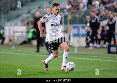 Varsovie, Pologne. 12th mai 2023. Yuri Ribeiro de Legia en action pendant le match polonais PKO Ekstraklasa League entre Legia Warszawa et Jagiellonia Bialystok au Maréchal Jozef Pilsudski Legia Warsaw Municipal Stadium. Note finale; Legia Warszawa 5:1 Jagiellonia Bialystok. Crédit : SOPA Images Limited/Alamy Live News Banque D'Images