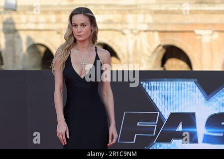 Rome, Italie. 12th mai 2023. Brie Larson assiste au tapis rouge de la première du film 'Fast X' au Colosseo. Crédit : SOPA Images Limited/Alamy Live News Banque D'Images