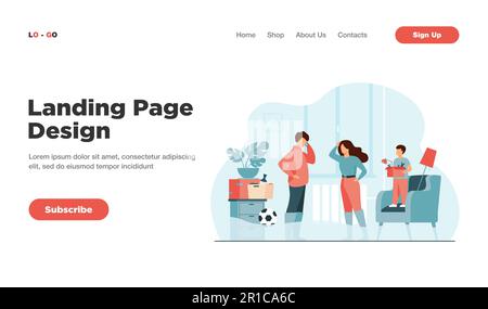 Couple de famille marchant la cheville dans l'eau à la maison Illustration de Vecteur