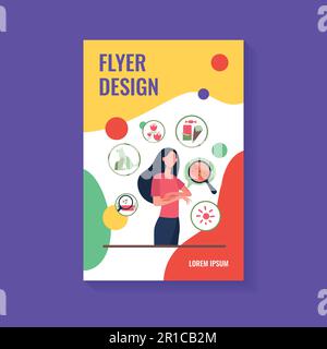 Femme triste sans visage souffrant d'allergie Illustration de Vecteur