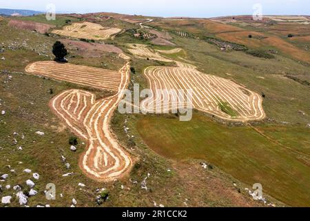 La ferme près de Fasli a abandonné le village chypriote turc sur la péninsule d'Akamas, en République de Chypre. Banque D'Images